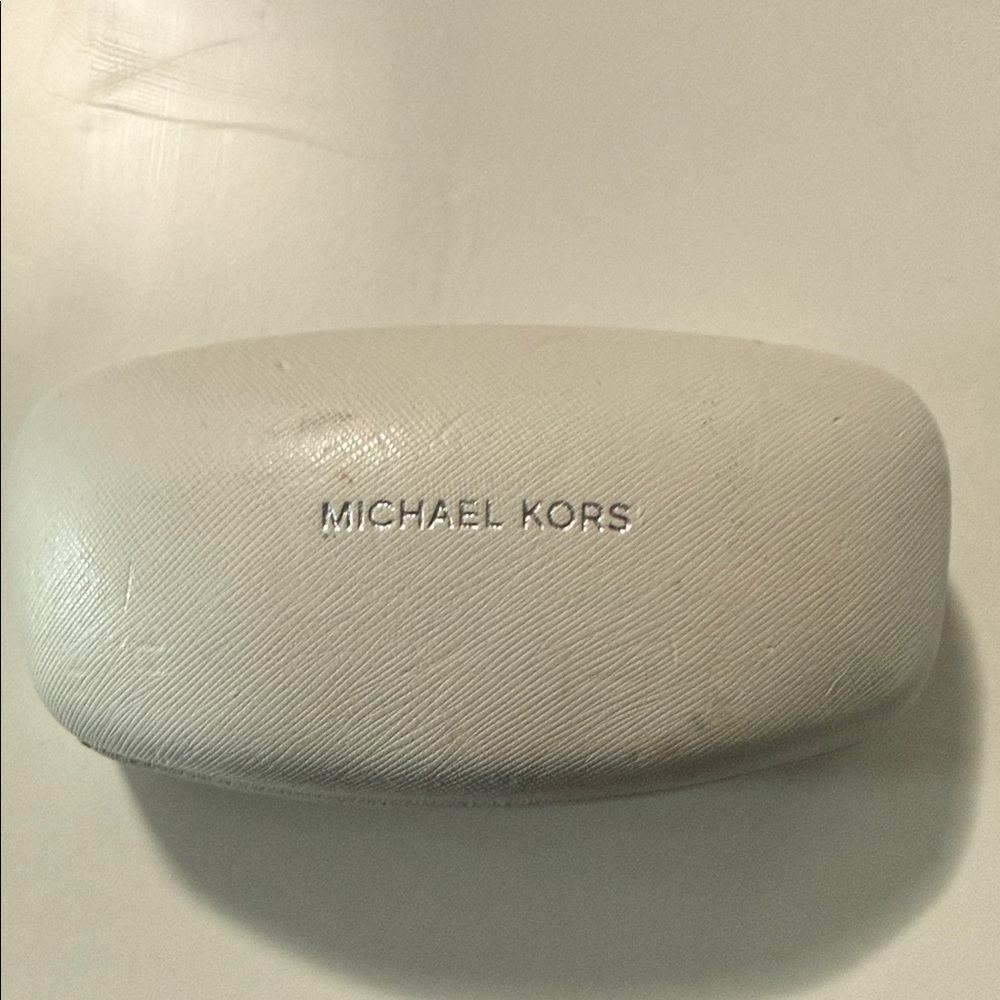 Michael Kors Elegant White Sunglasses Case